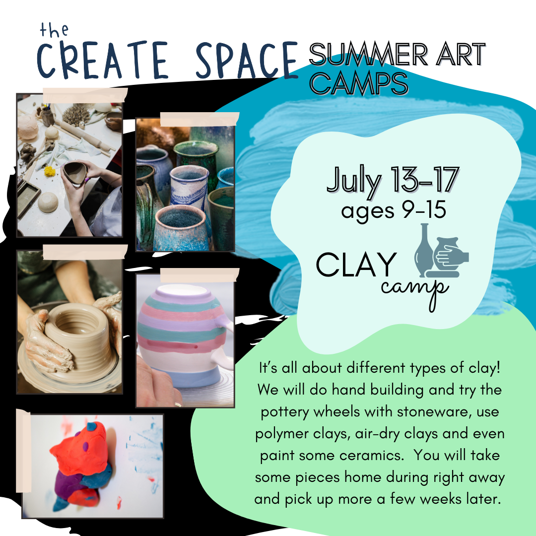July 13-17 Clay Camp Summer Art Camp 2026 | The Create Space DeLand, LCC
